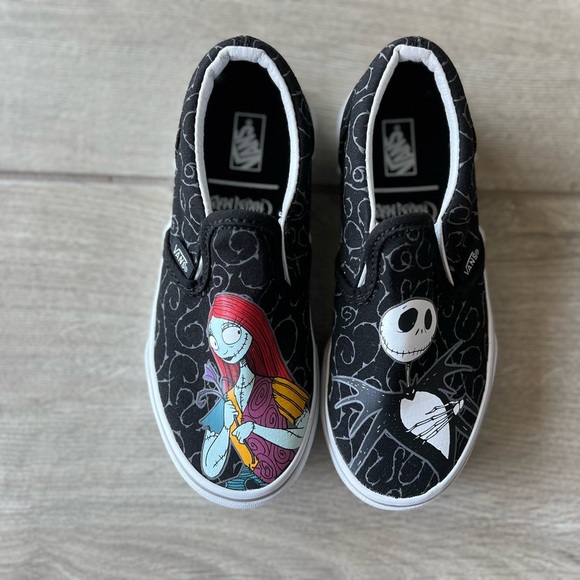 VANS NIGHTMARE BEFORE CHRISTMAS SLIP-ON SHOES Kids Size 13 - Picture 13 of 14